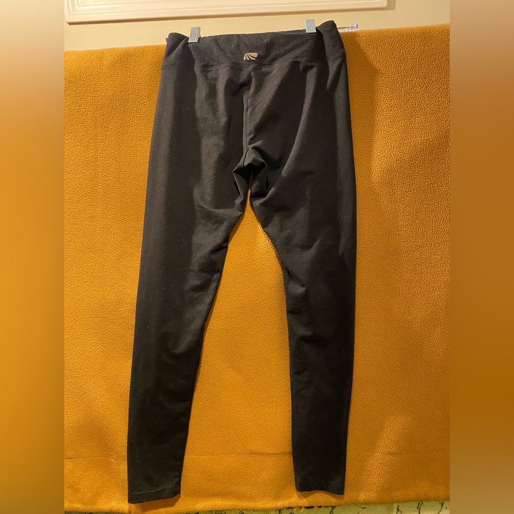 Coolmax polyester yoga athletic joggers. Black.  Size S